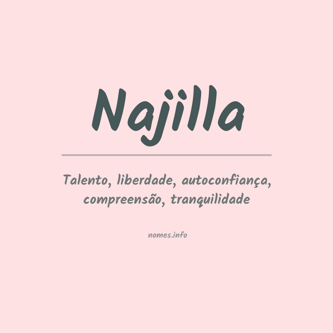 Significado do nome Najilla