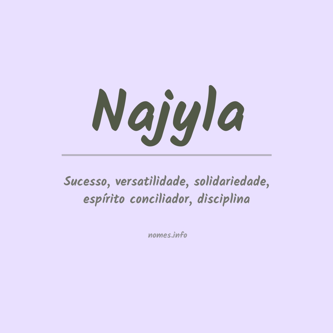 Significado do nome Najyla