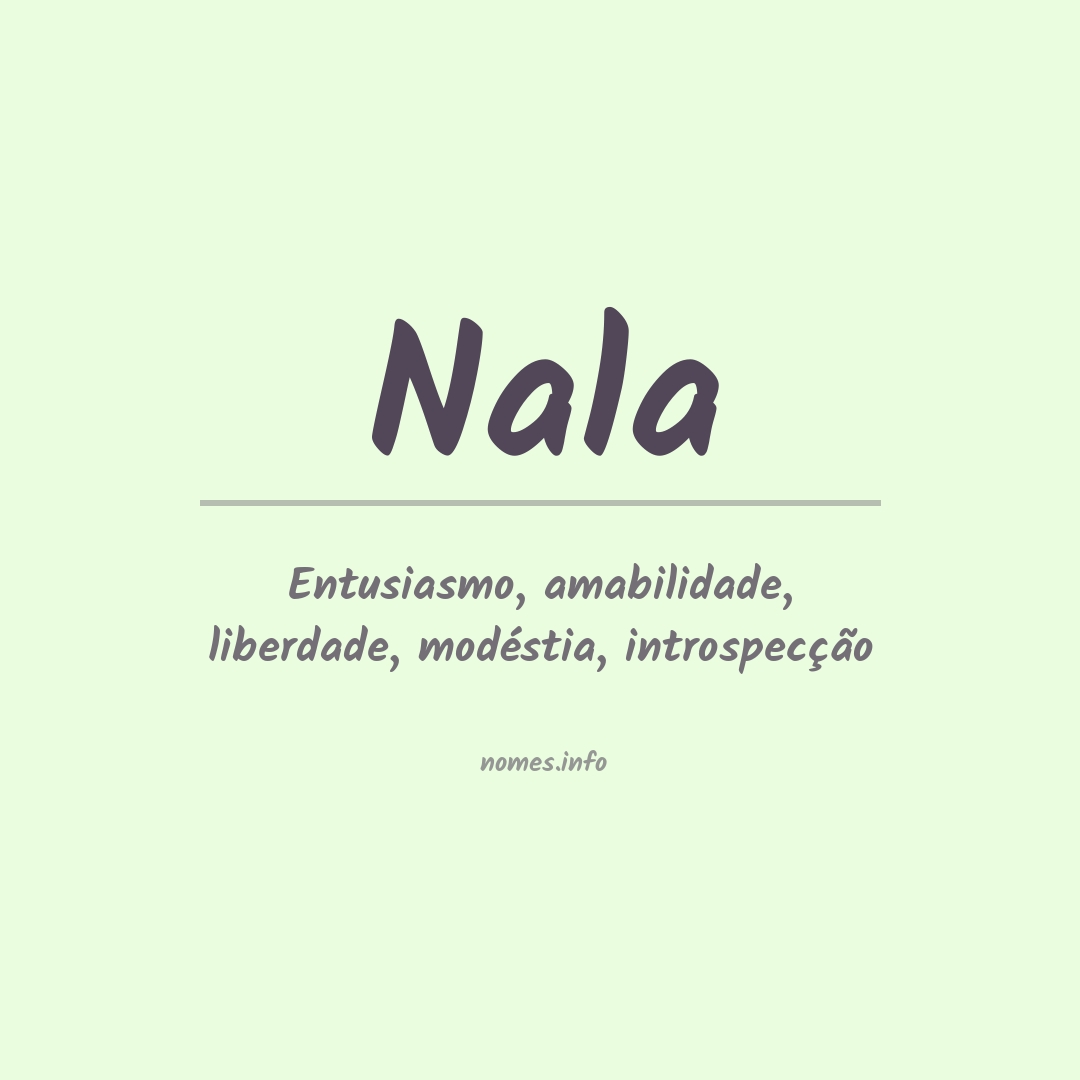 Significado do nome Nala