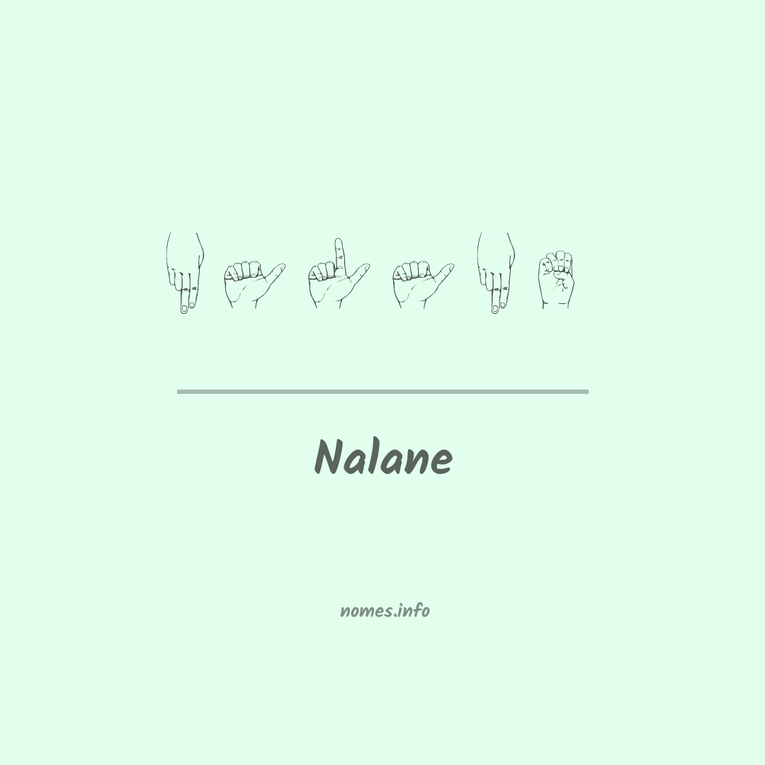 Nalane em Libras