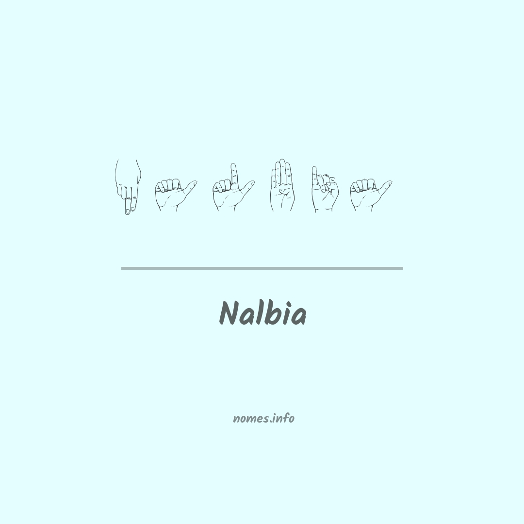 Nalbia em Libras