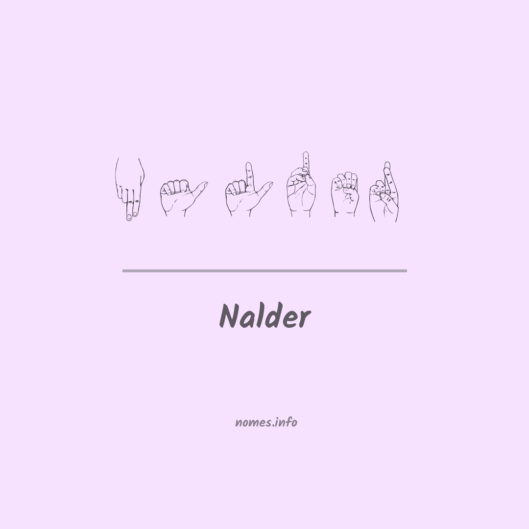 Nalder em Libras