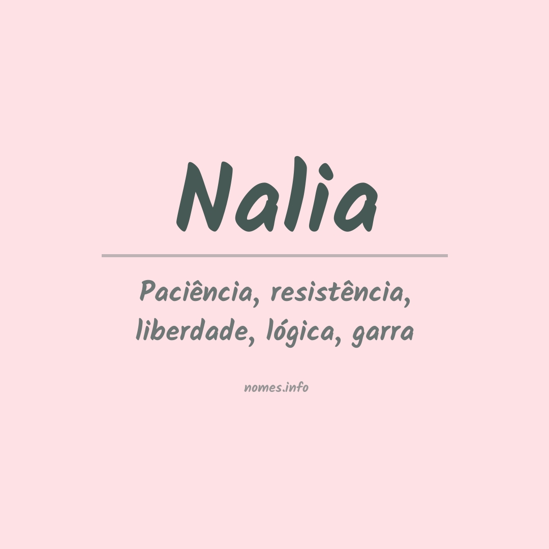 Significado do nome Nalia