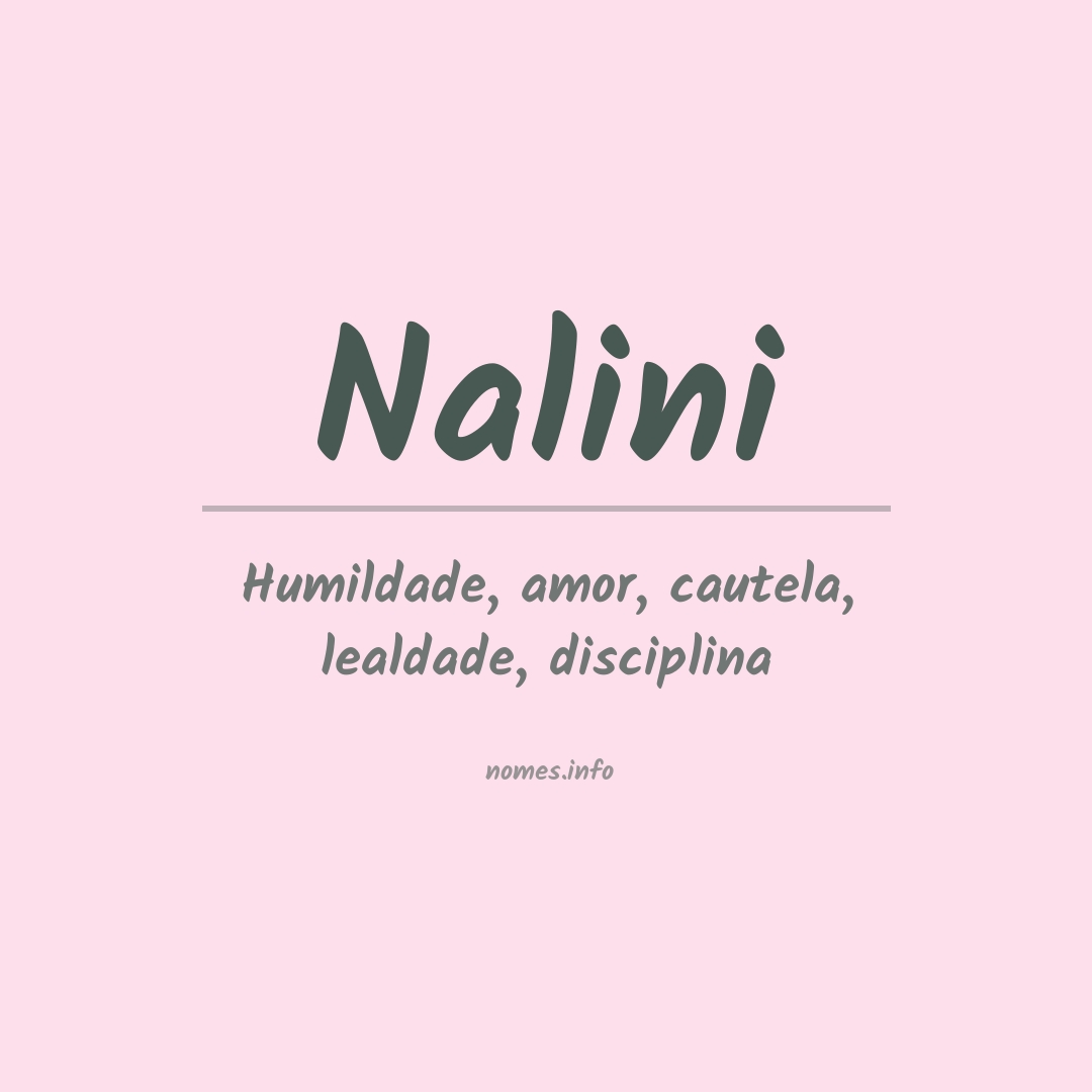 Significado do nome Nalini