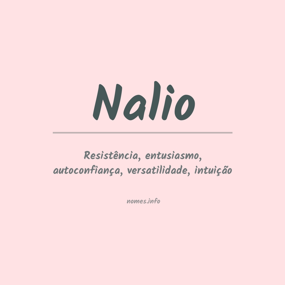 Significado do nome Nalio
