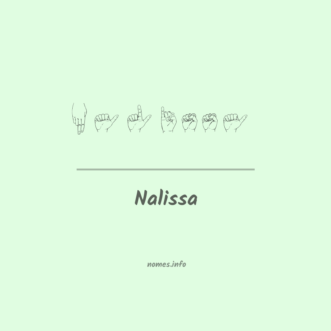 Nalissa em Libras