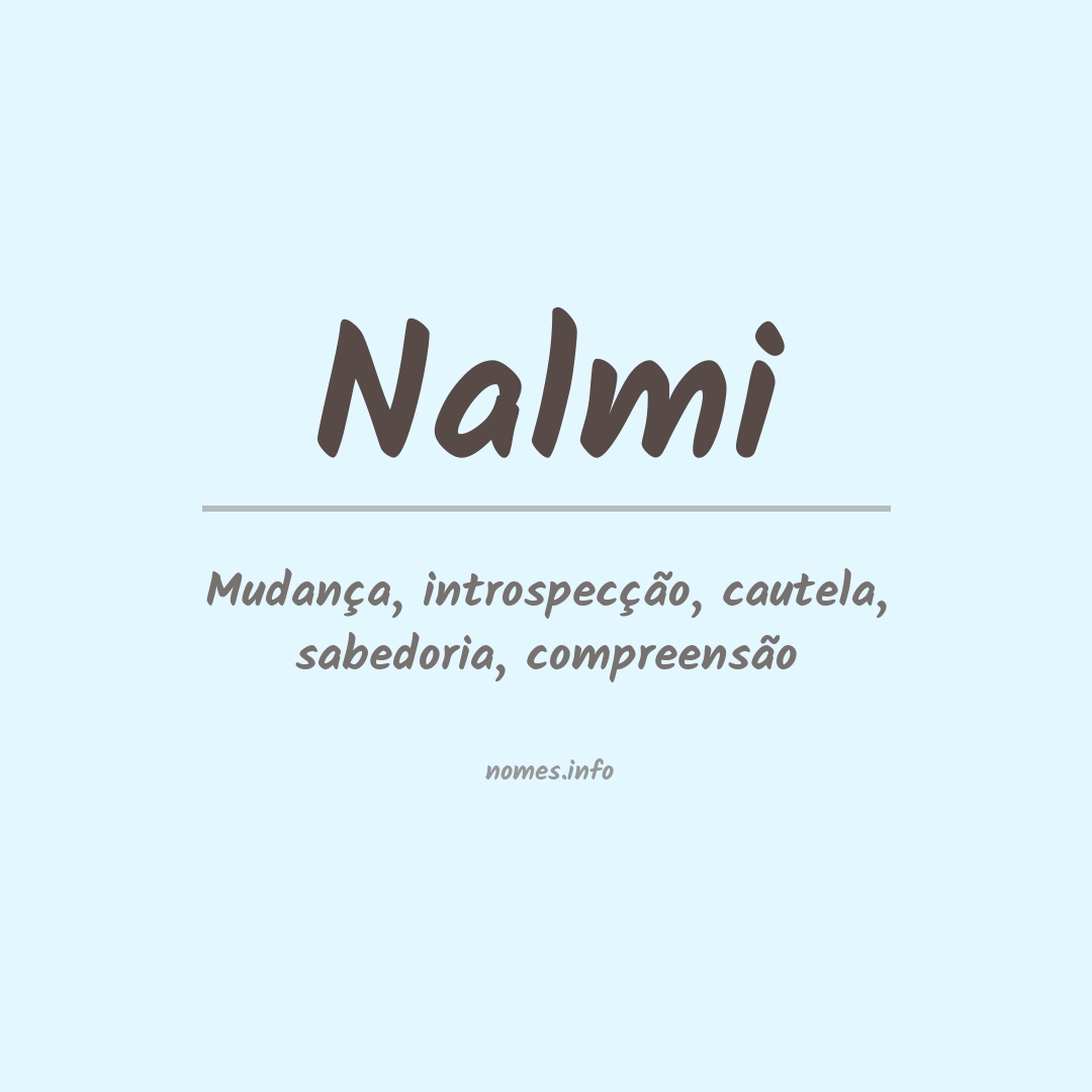Significado do nome Nalmi