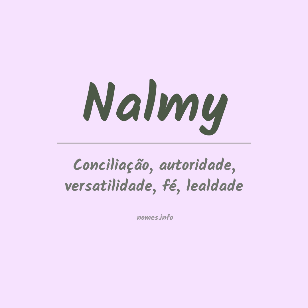 Significado do nome Nalmy