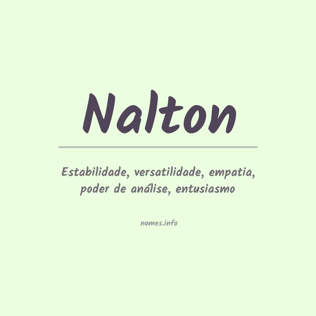 Significado do nome Nalton