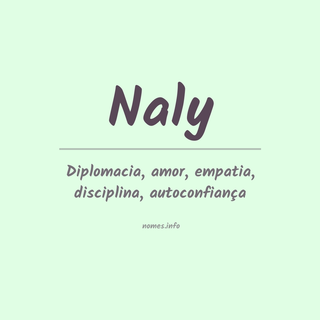 Significado do nome Naly