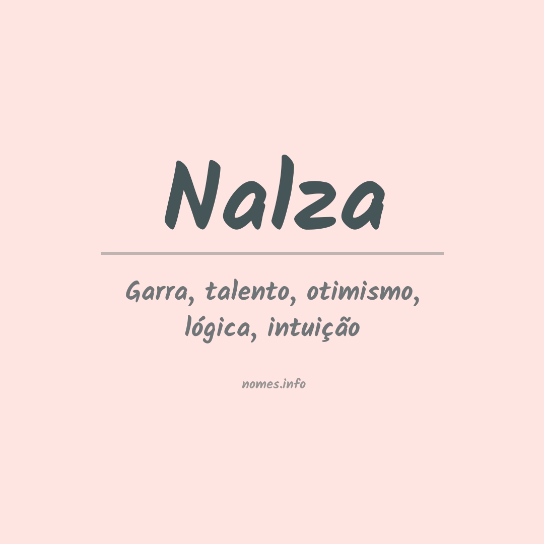Significado do nome Nalza