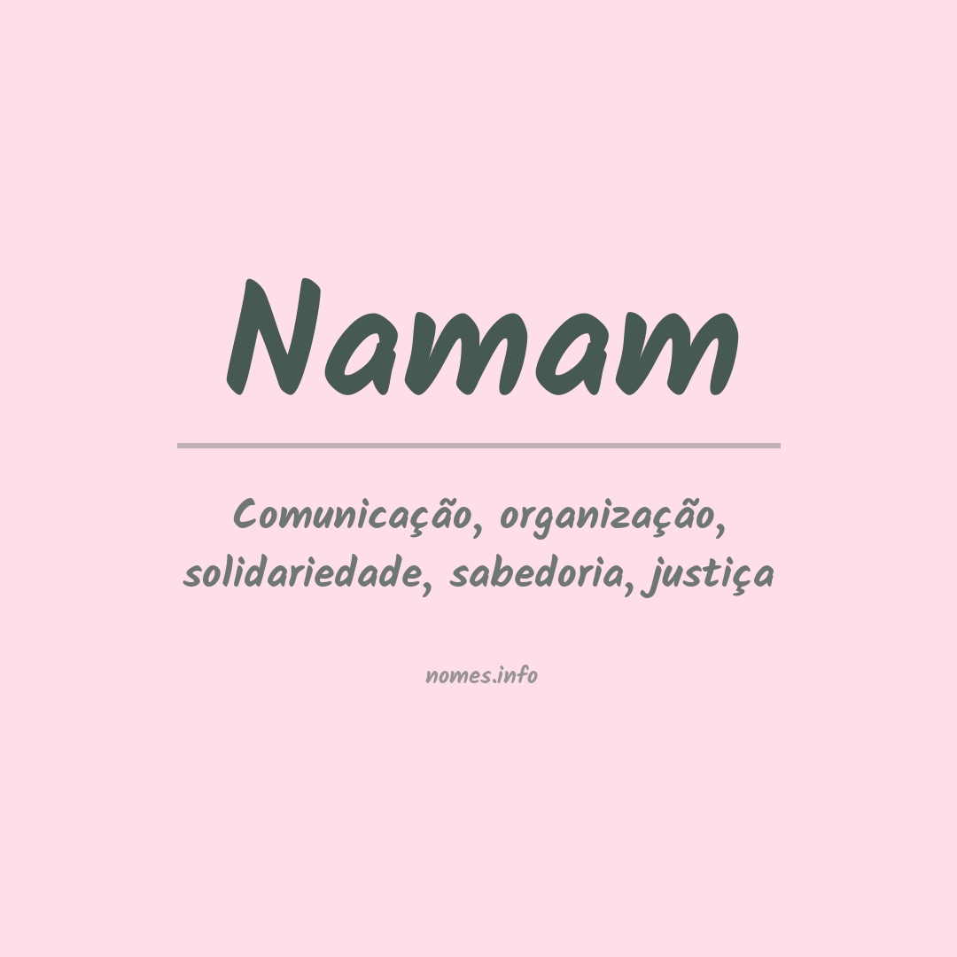 Significado do nome Namam