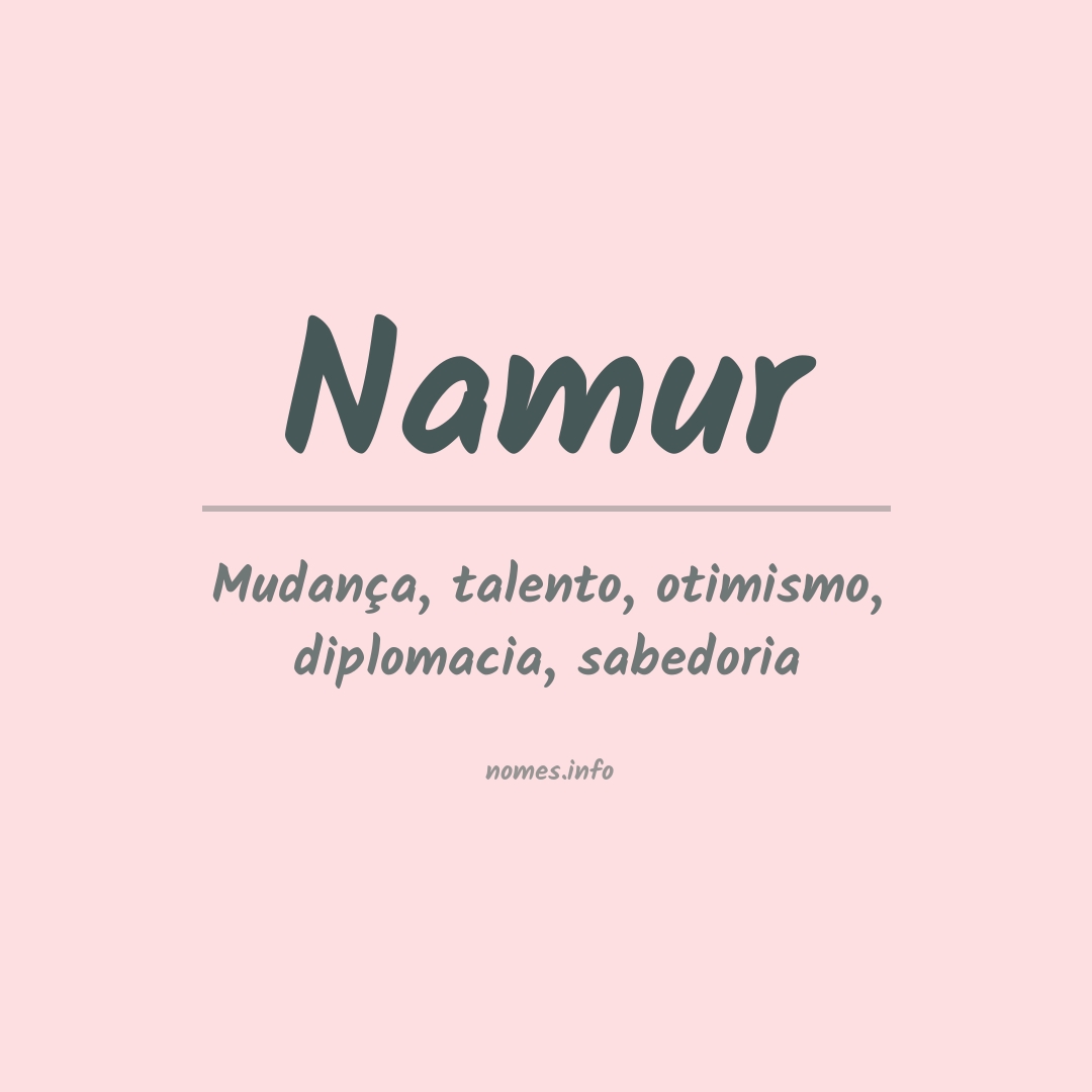 Significado do nome Namur