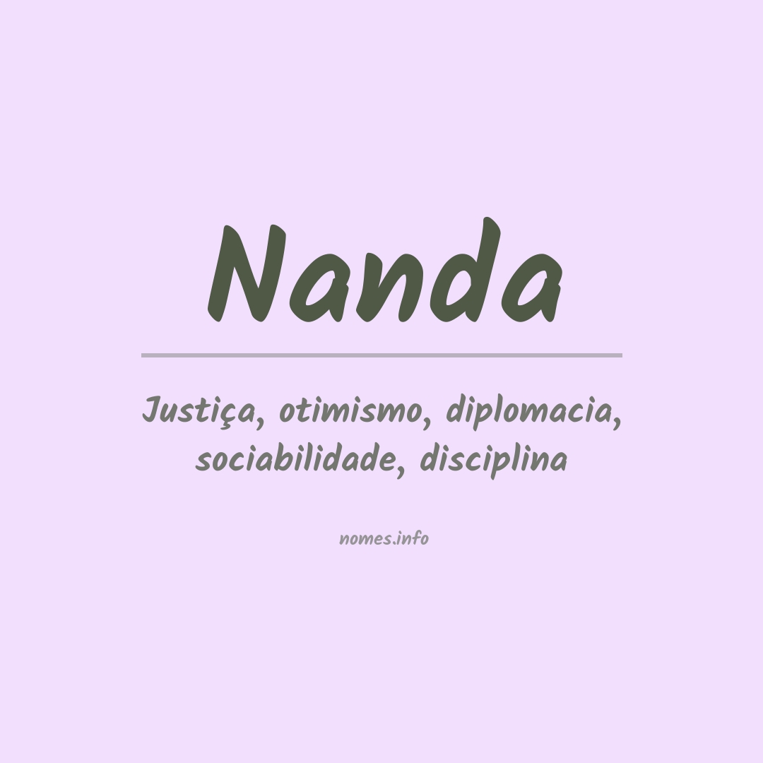 Significado do nome Nanda