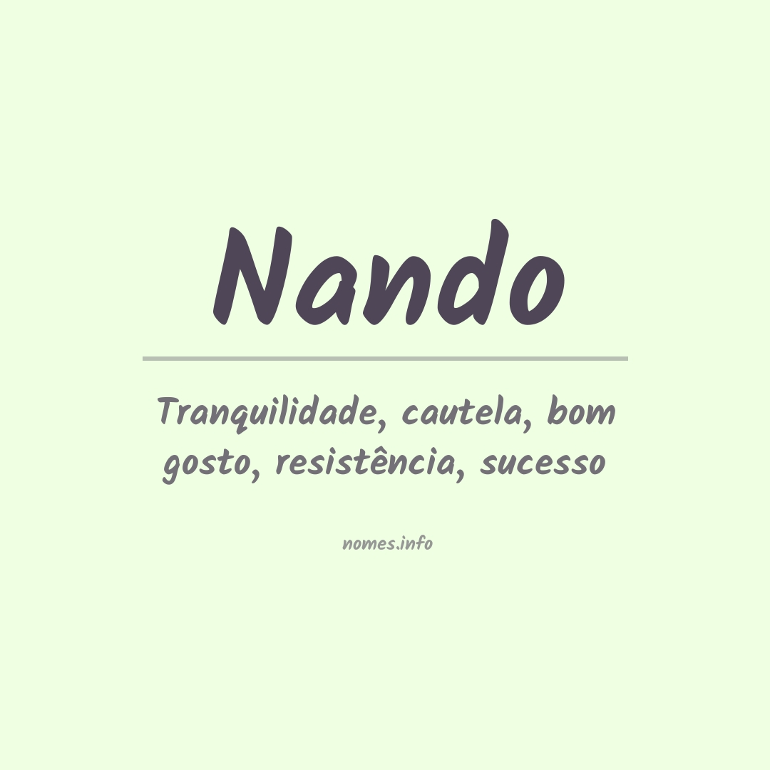 Significado do nome Nando