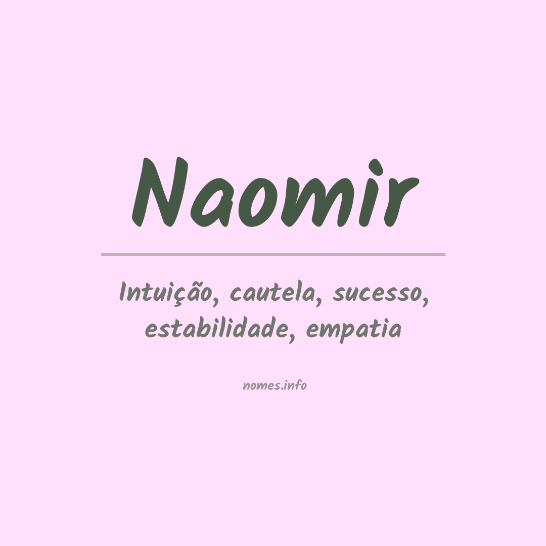 Significado do nome Naomir