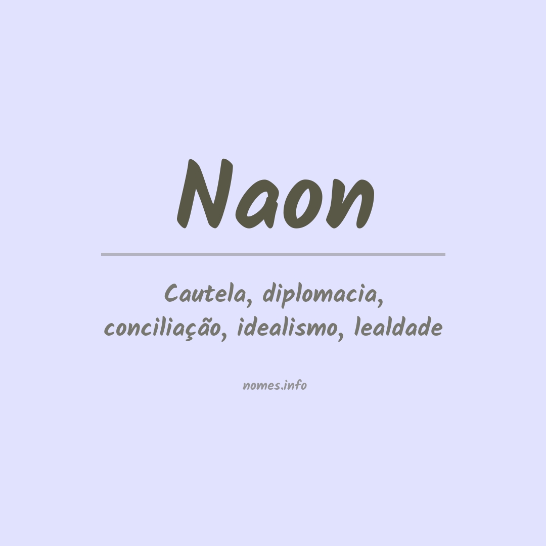 Significado do nome Naon