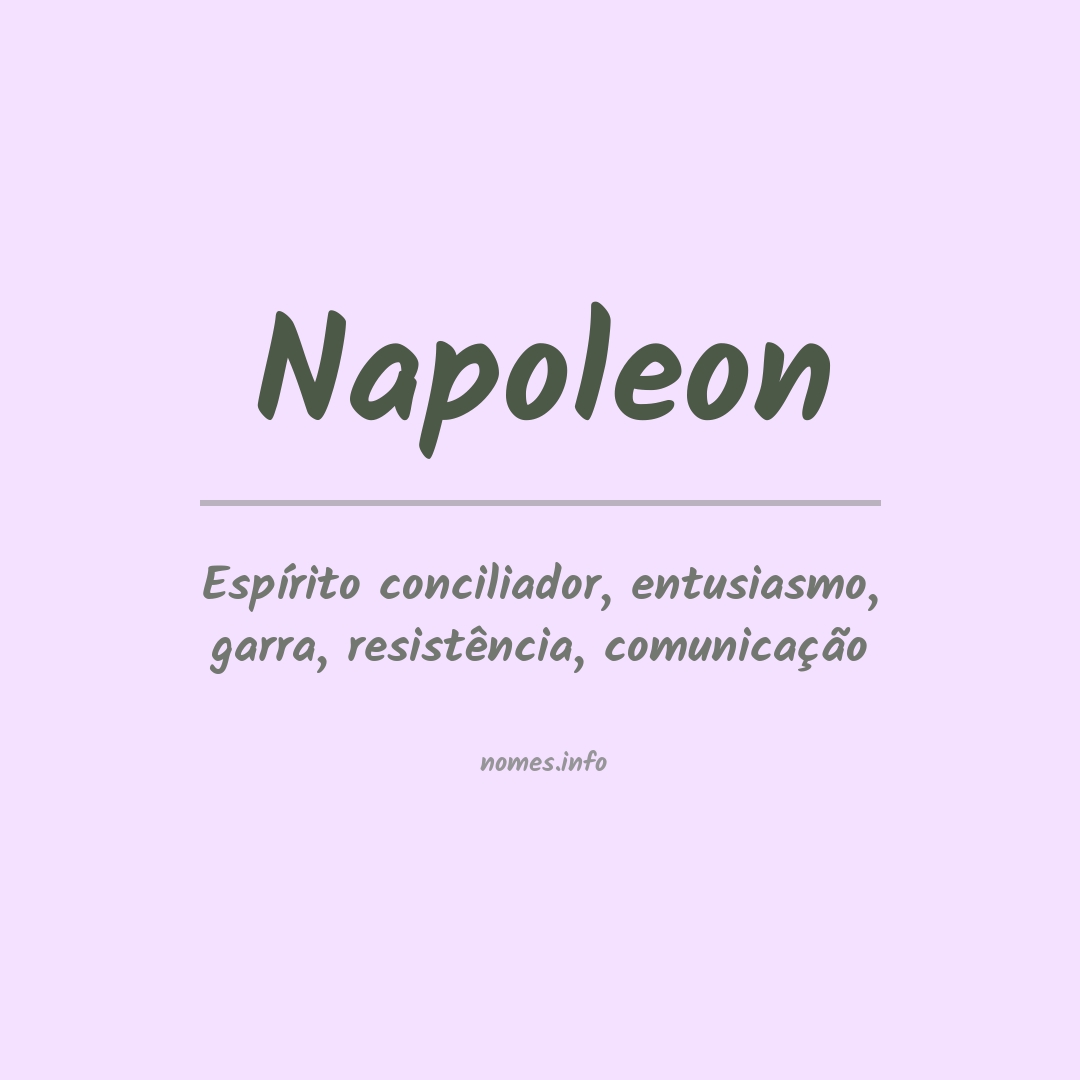 Significado do nome Napoleon