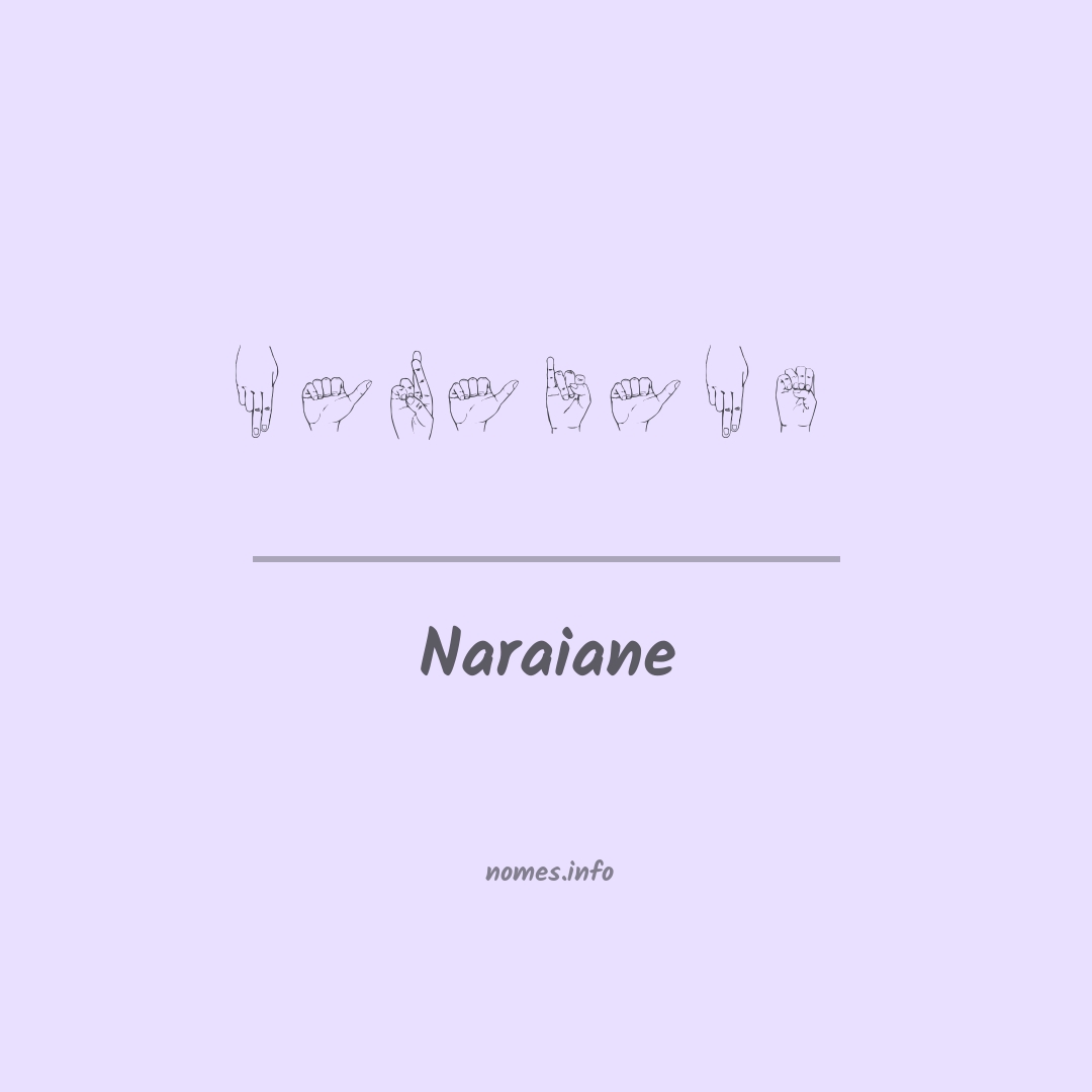 Naraiane em Libras