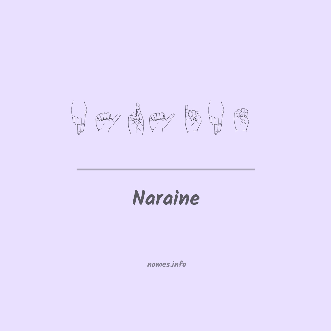Naraine em Libras