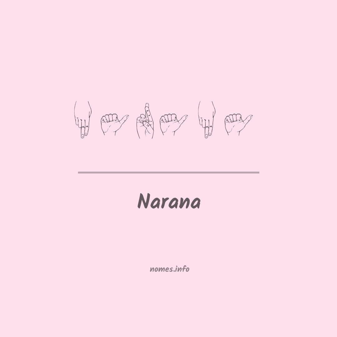 Narana em Libras