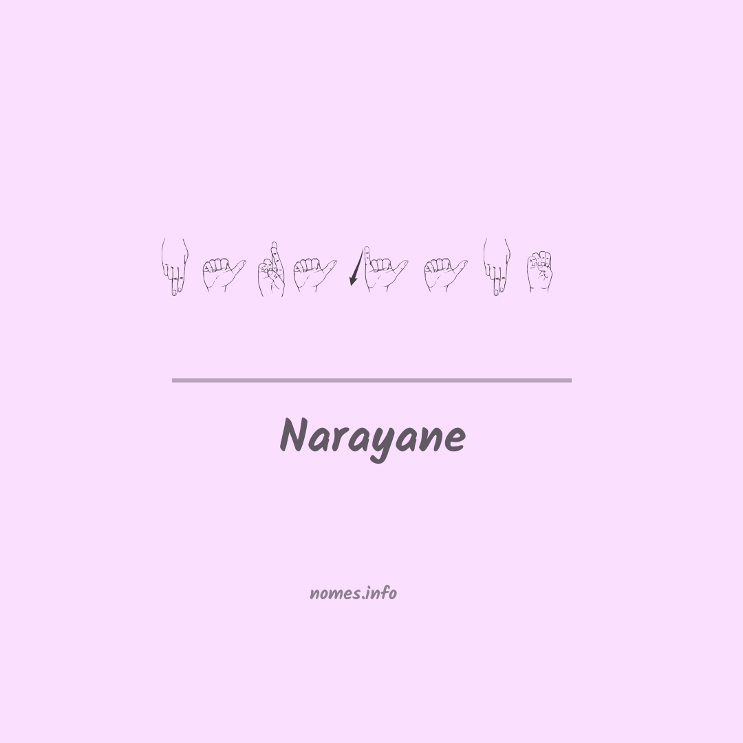 Narayane em Libras