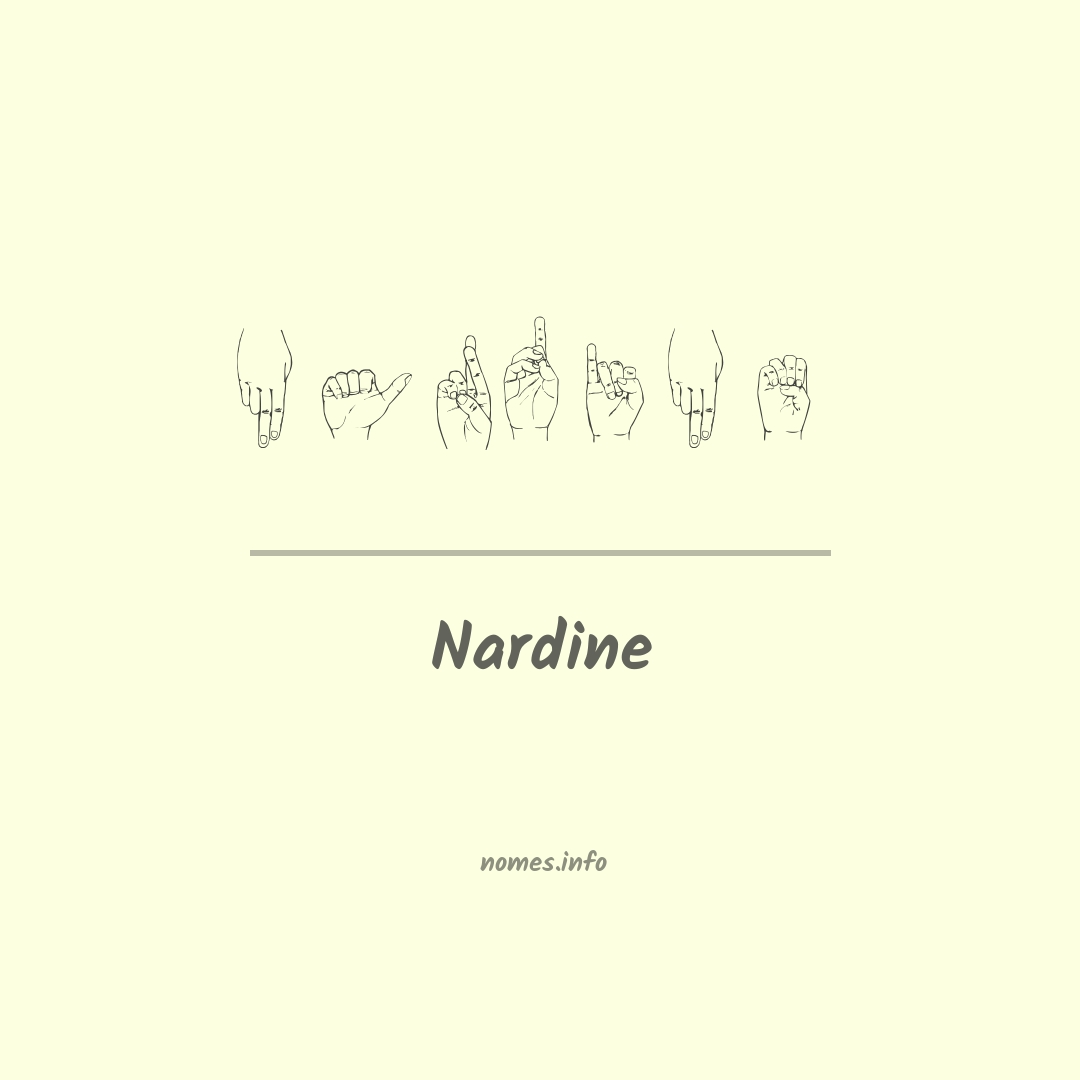 Nardine em Libras