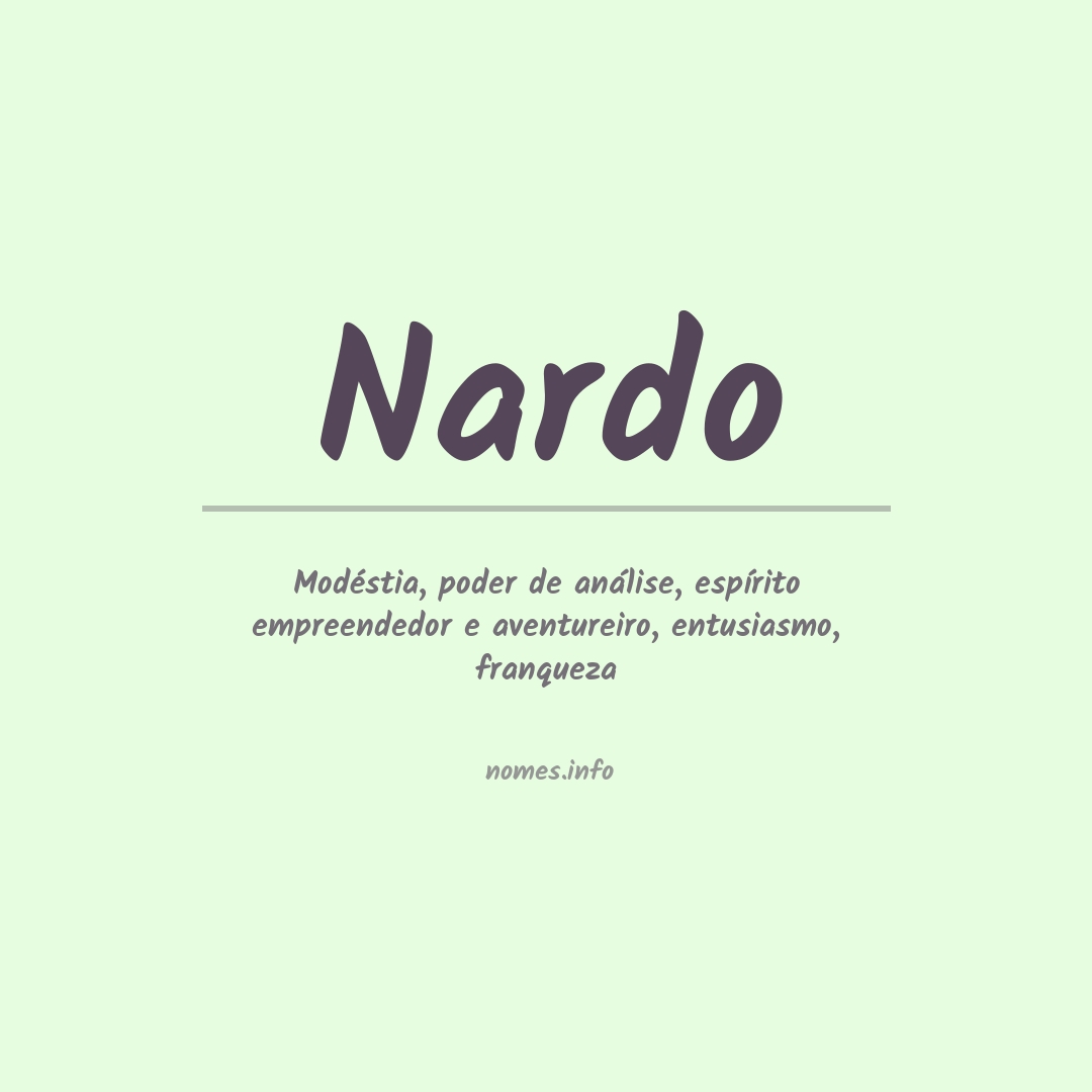 Significado do nome Nardo