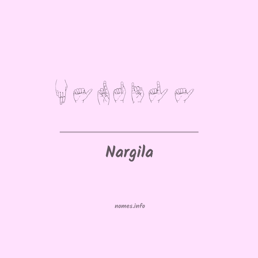 Nargila em Libras