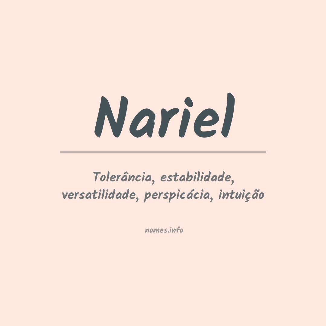 Significado do nome Nariel