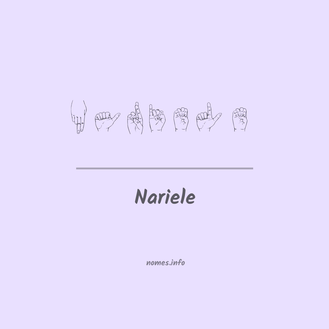 Nariele em Libras