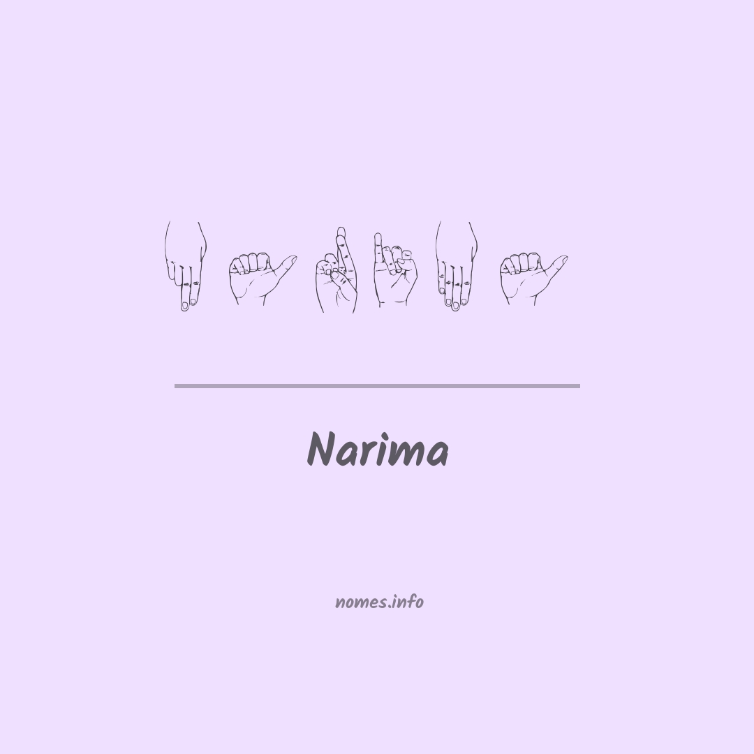 Narima em Libras