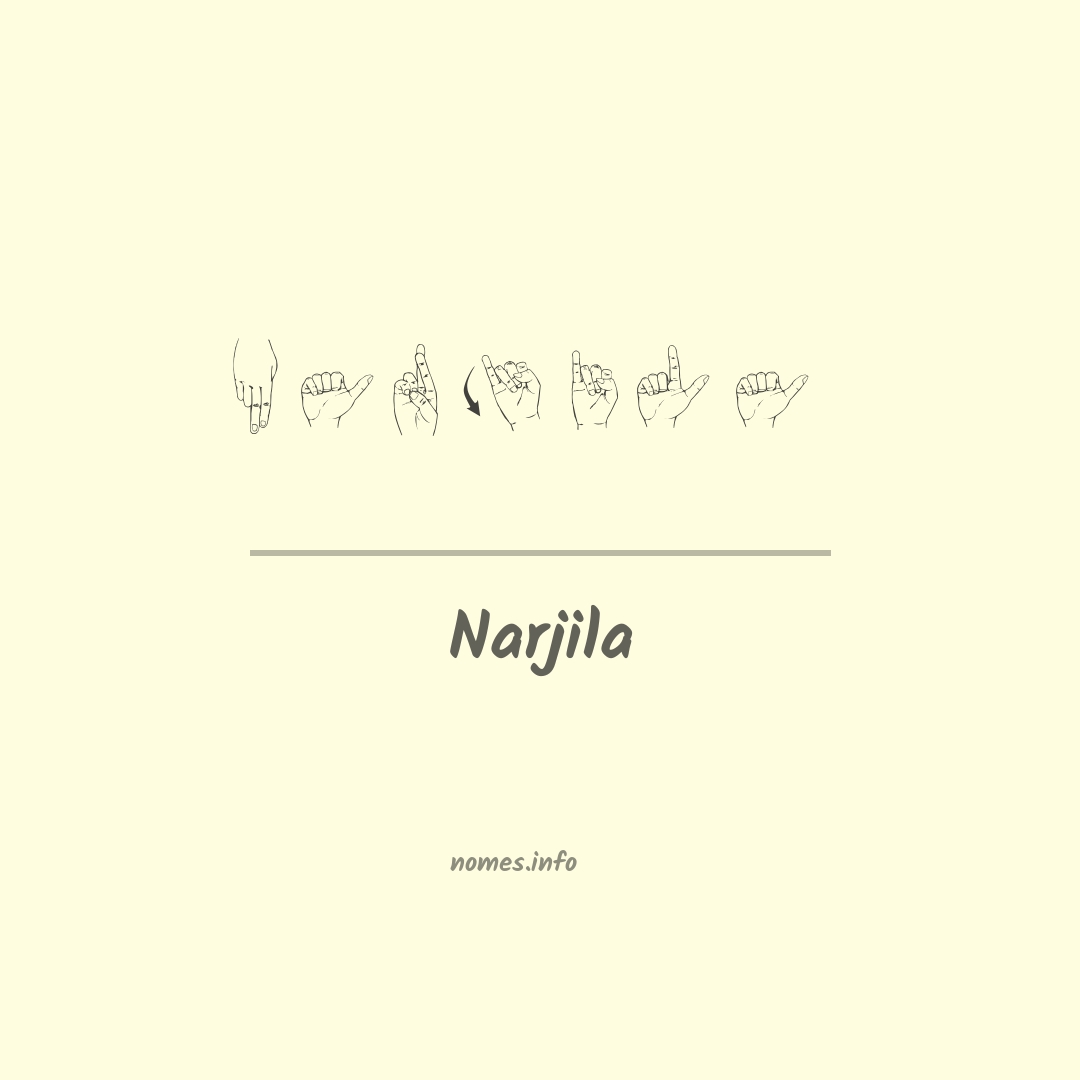 Narjila em Libras