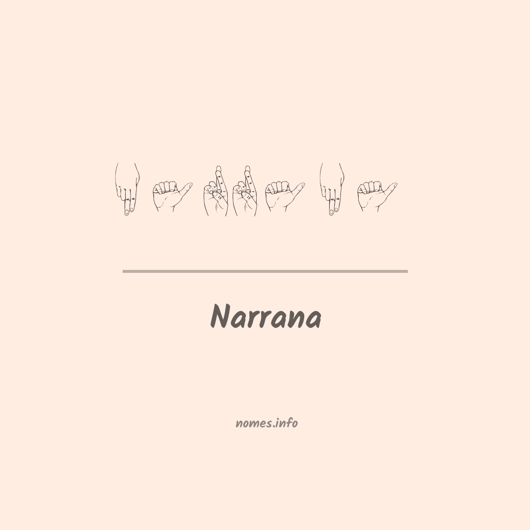 Narrana em Libras