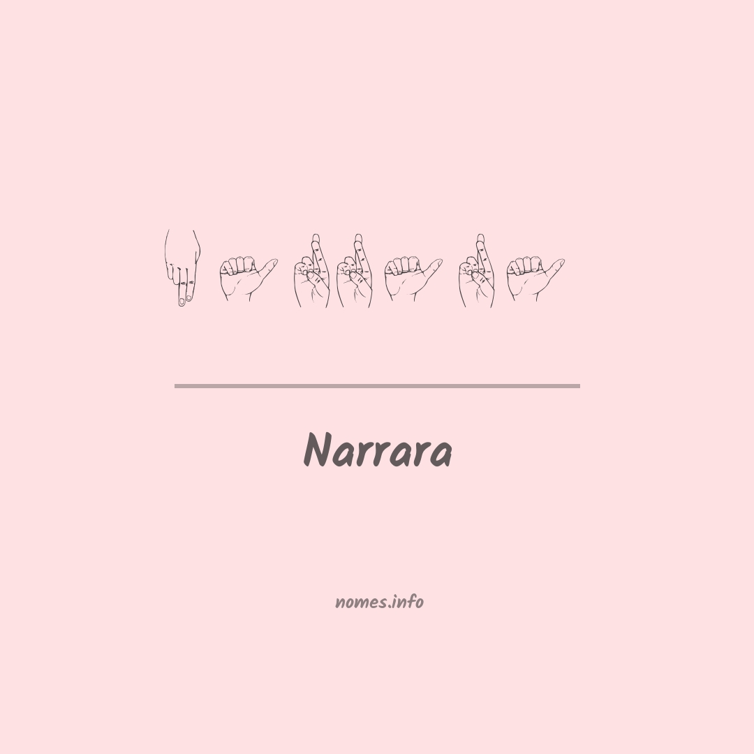 Narrara em Libras