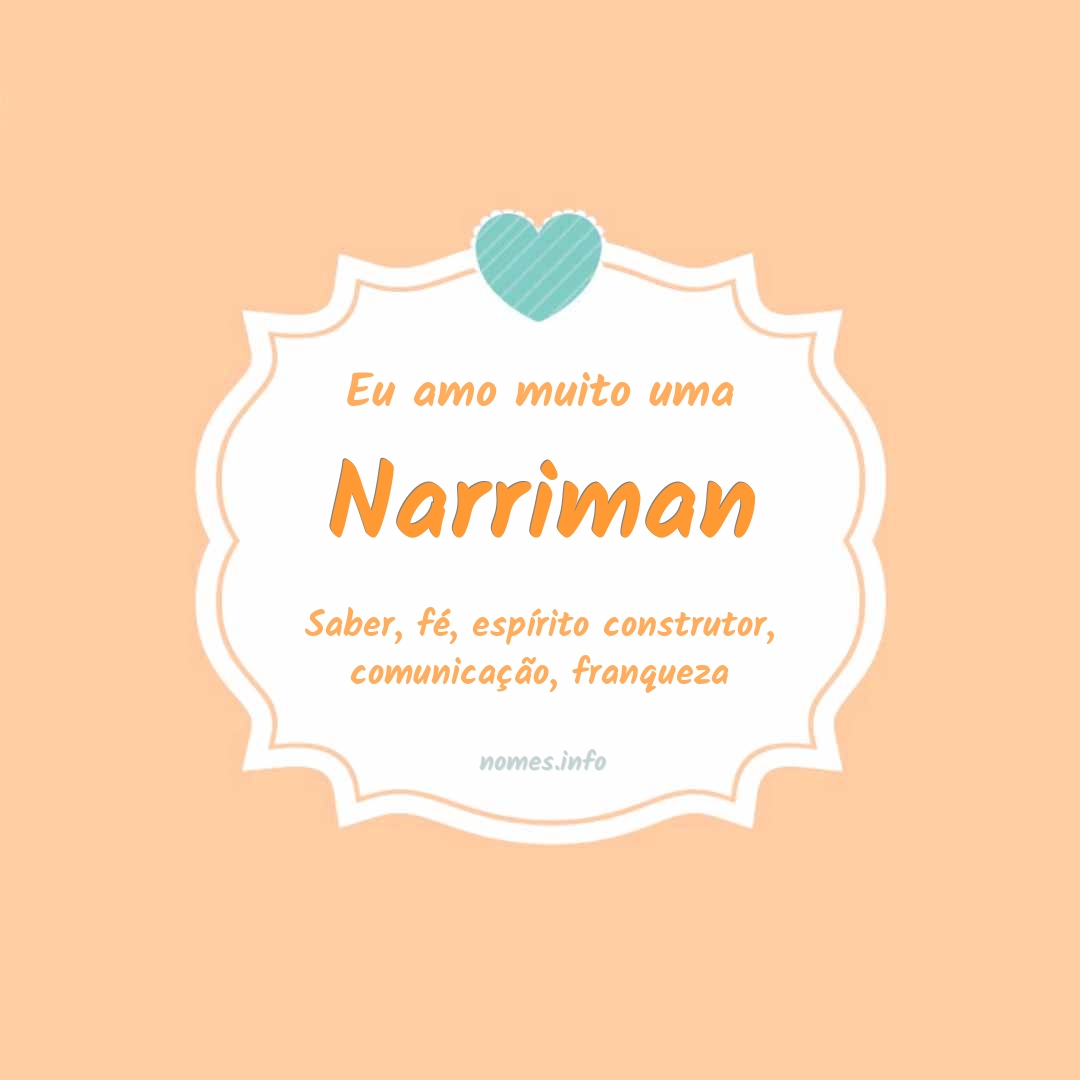 Eu amo muito Narriman