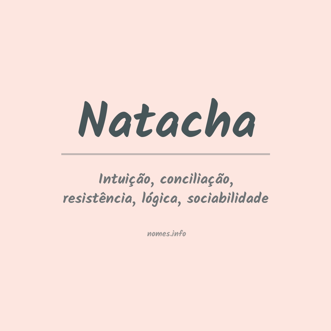 Significado do nome Natacha