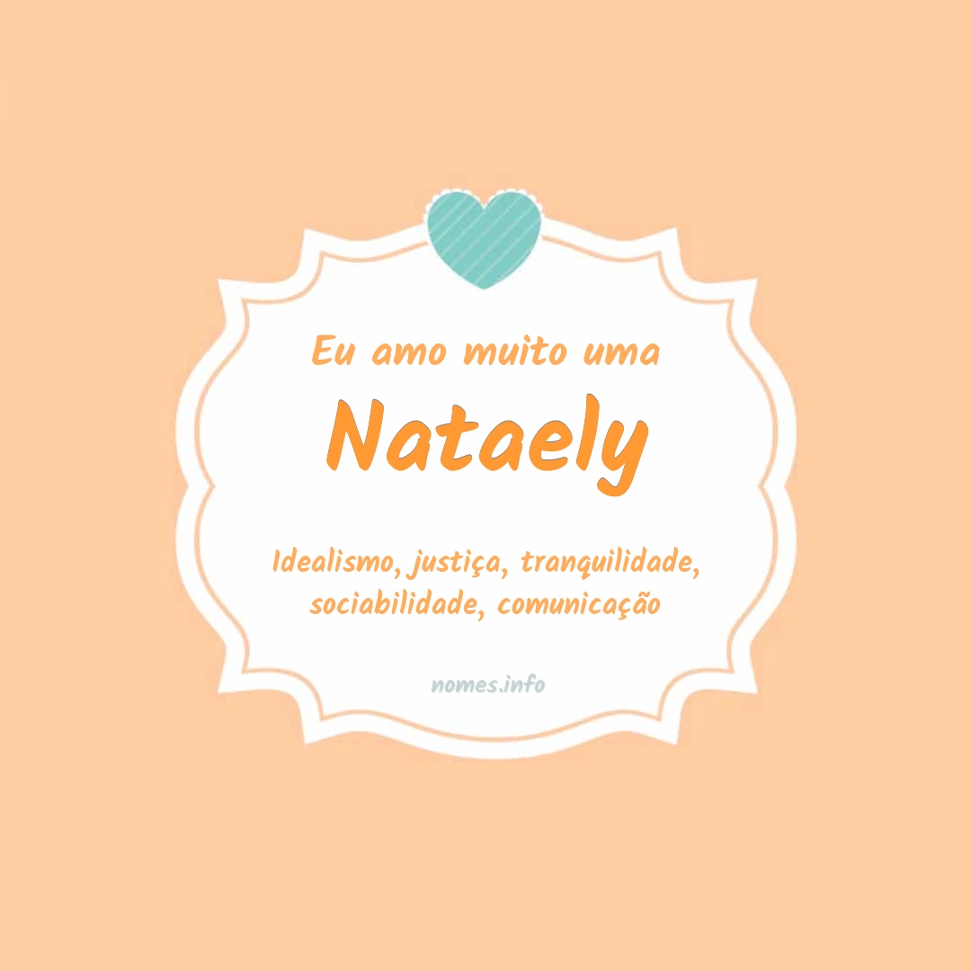 Eu amo muito Nataely