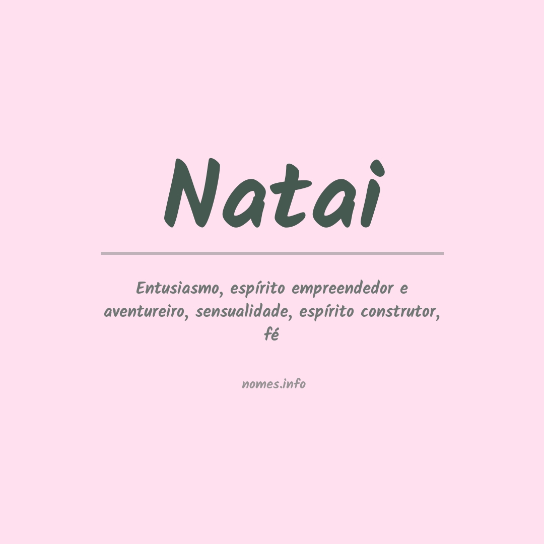 Significado do nome Natai