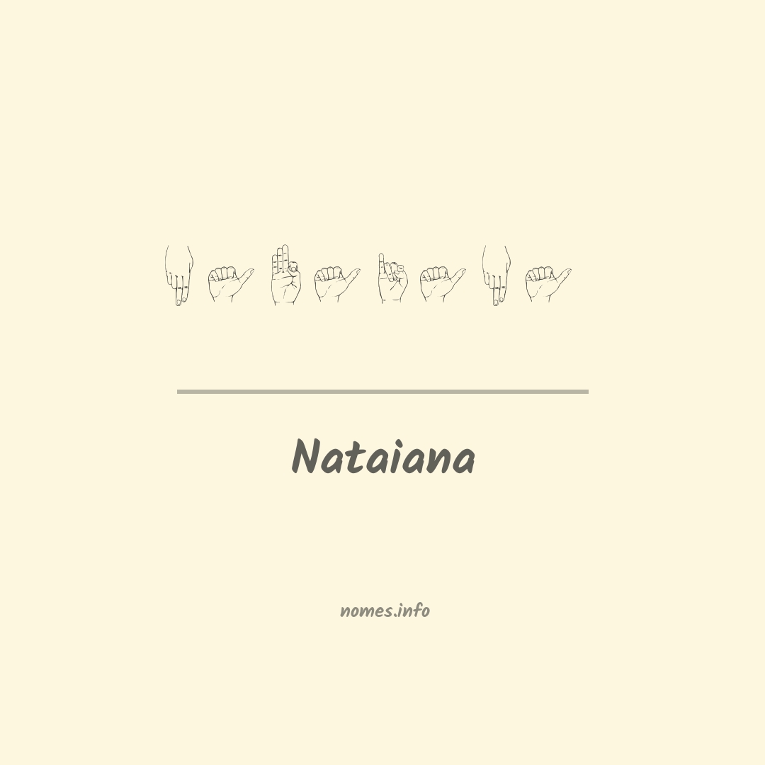 Nataiana em Libras