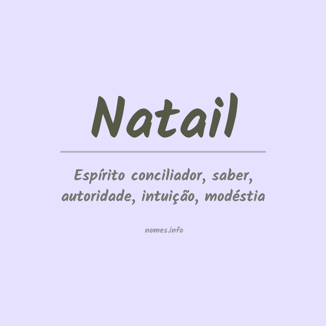 Significado do nome Natail