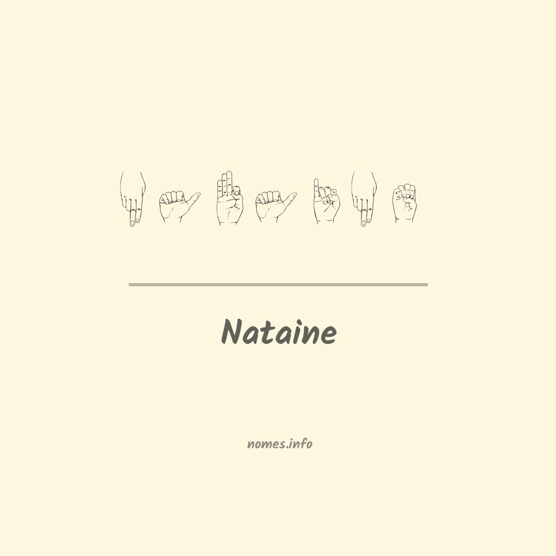 Nataine em Libras