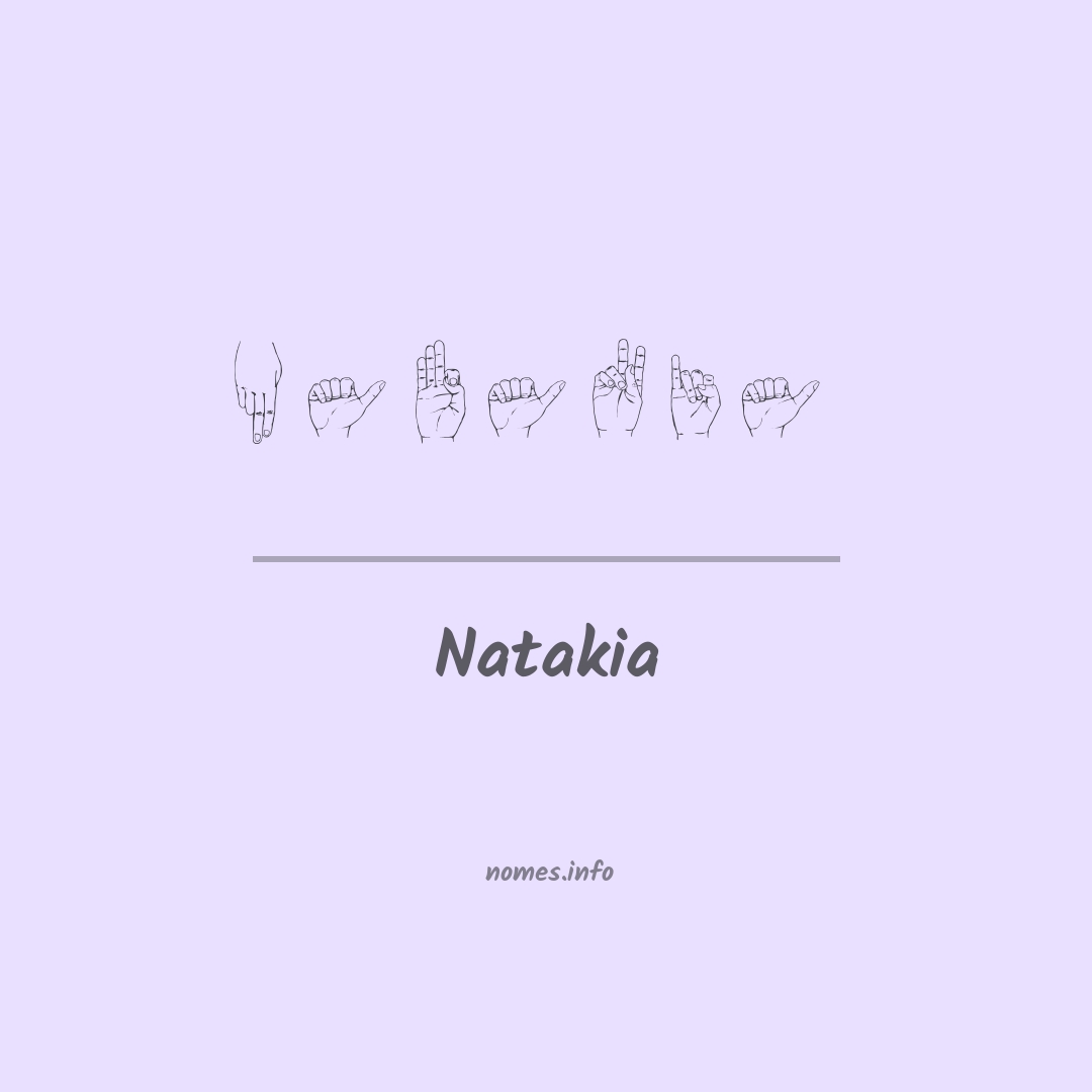 Natakia em Libras