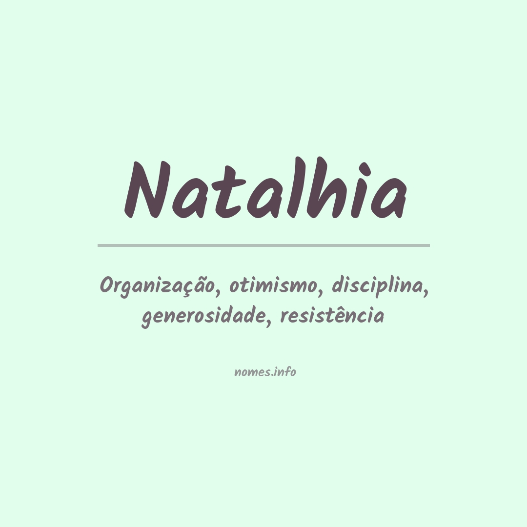 Significado do nome Natalhia