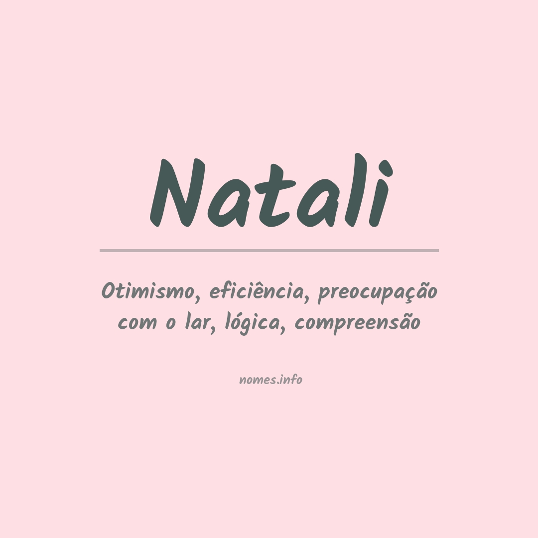 Significado do nome Natali