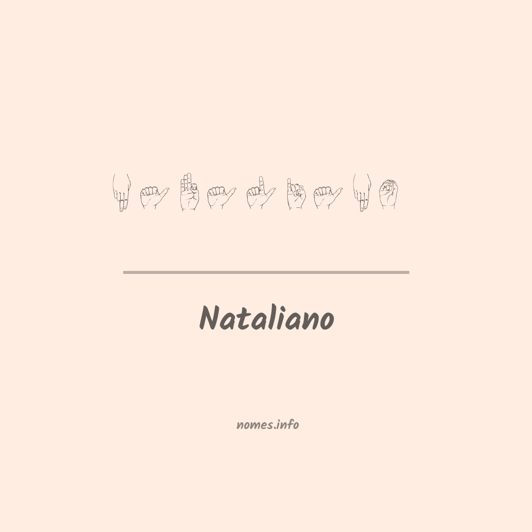 Nataliano em Libras