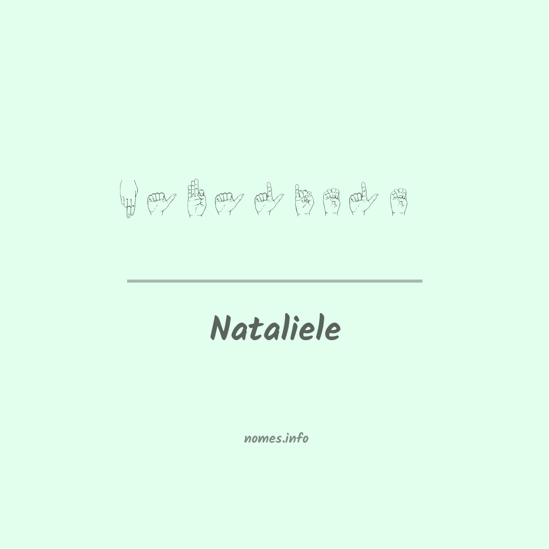 Nataliele em Libras