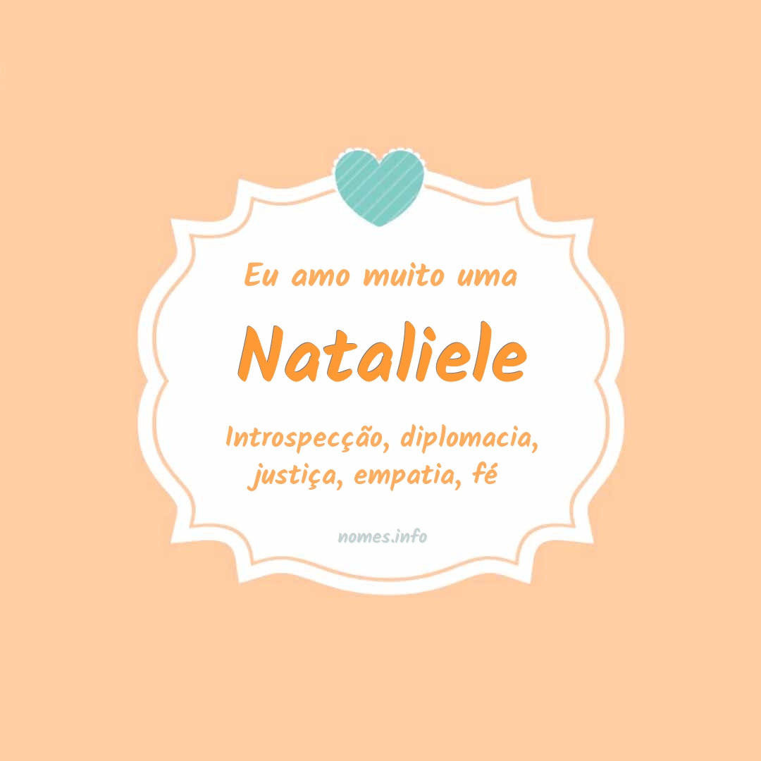 Eu amo muito Nataliele