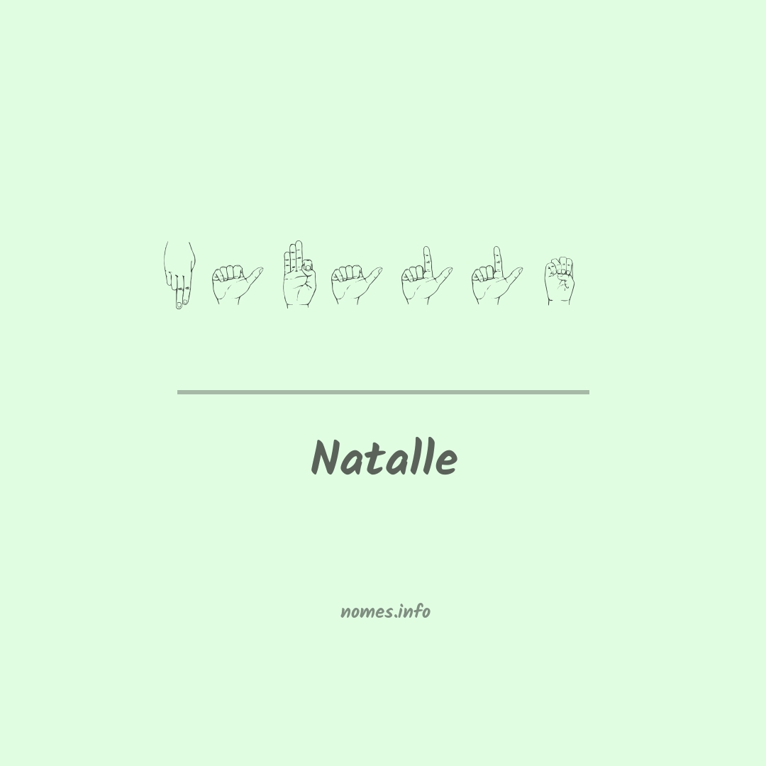 Natalle em Libras