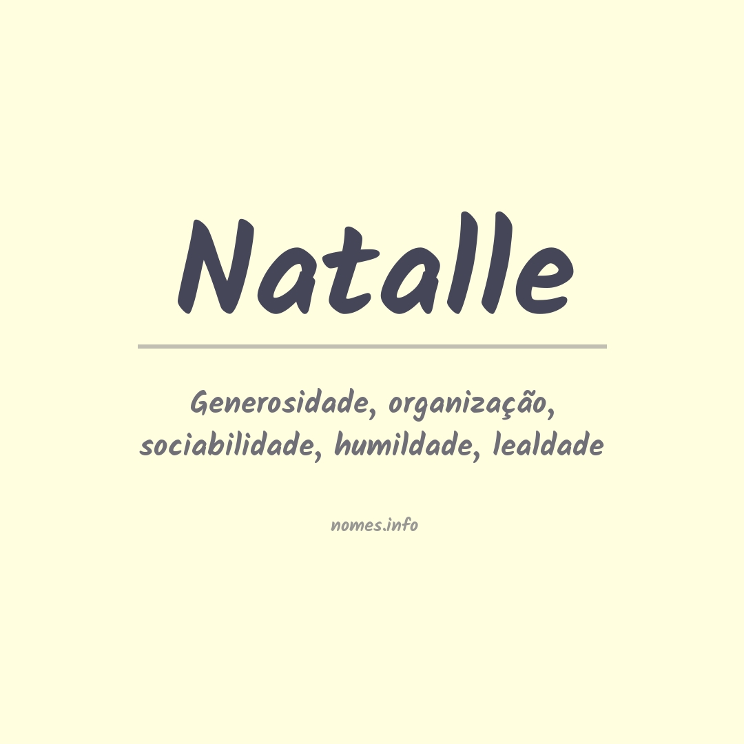Significado do nome Natalle